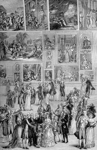 Kunstausstellung, der Louvre, Paris, 1737 1882-1884 von Unbekannt