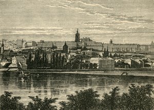 Palast der böhmischen Könige und Kathedrale von Hradschin, Prag, 1890 von Unbekannt