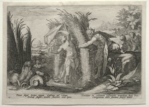 Pan verfolgt Syrinx, ca. 1589