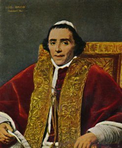 Papst Pius VII., 1740-1823 von Unbekannt