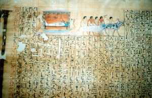 Papyrus aus einem altägyptischen Totenbuch