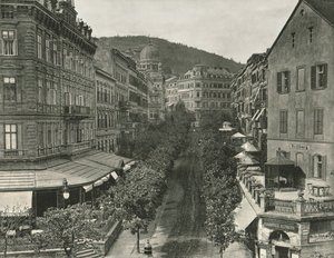 Parkstraße, Karlsbad, Tschechoslowakei, 1895 von Unbekannt