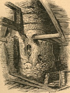 Teil der alten Londoner Mauer nahe Falcon Square, 1870, 1897 von Unbekannt