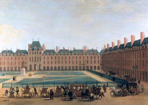 Durchgang des Königs und des Regenten, der Place Royale, ca. 1655