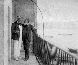 Paul Déroulède, französischer Autor und Politiker, und Jean Mounet-Sully, französischer Schauspieler, 1899