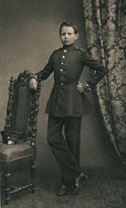 Paul von Hindenburg 1847-1934, als Kadett in Wahlstatt, 1860, 1930er Jahre von Unbekannt