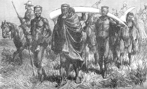 Friedensboten von Cetewayo, um 1880