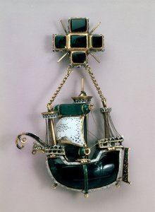Anhänger in Form eines Schiffes, frühes 16. Jahrhundert von Unbekannt