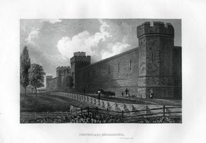 Gefängnis, Philadelphia, Pennsylvania, USA, 1855