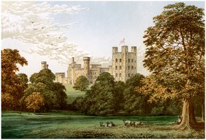 Penrhyn Castle, Caernarvonshire, Wales, Heimat von Lord Penrhyn, ca. 1880 von Unbekannt