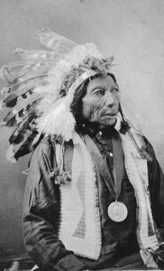 Picket Pin, Dakota Sioux Nordamerikanischer Plains-Indianer, um 1900