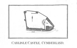 Plan von Carlisle Castle, Cumberland von Unbekannt