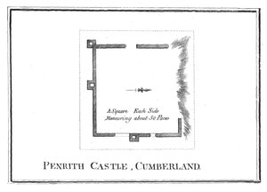 Plan von Penrith Castle, Cumberland von Unbekannt