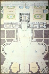 Pläne zur Umgestaltung von Versailles, Frankreich, 1780