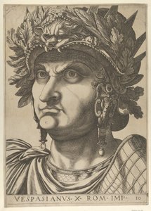 Tafel 10: Vespasian mit leicht nach links gedrehtem Kopf, aus 