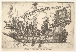 Orpheus geführt von Bacchus, aus der Serie Die prächtigen...