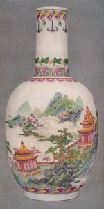 Porzellanflasche im Ku Yueh Hsuan Stil. ChIen Long Periode, 1736-1796, 1928