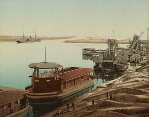 Port Said, Eingang zum Suezkanal, ca. 1900 von Unbekannt