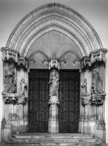 Portal der Kapelle der Kartause von Champmol. 14. Jahrhundert Dijon (Côte d