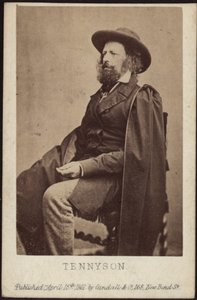 Porträt von Alfred, Lord Tennyson 1809-1892, 1861