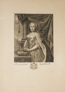 Porträt von Benigna Gottlieb von Biron, Herzogin von Kurland, 1703-1782 von Unbekannt