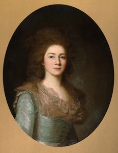 Porträt der Gräfin Varvara Ivanovna Golitsyna, geb. Shipova, 1790er