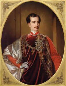 Porträt von Kaiser Franz Joseph I. von Österreich, ca. 1855