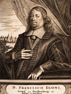 Porträt von Franz Egon von Fürstenberg-Heiligenberg 1626-1682, Fürstbischof von Straßburg, 1675 von Unbekannt