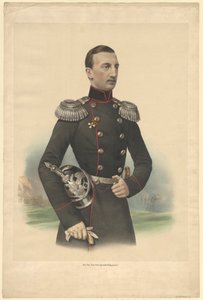 Porträt von Großherzog Nikolai Nikolajewitsch von Russland 1831-1891, 1860 von Unbekannt