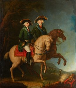 Porträt der Großfürsten Alexander Pawlowitsch und Konstantin Pawlowitsch, 1795 von Unbekannt