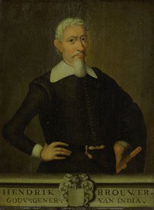 Porträt von Hendrik Brouwer (1581-1643) (Alternative Titel: Hendrik Brouwer (1581-1643). Generalgouverneur (1632-36)) von Unbekannt