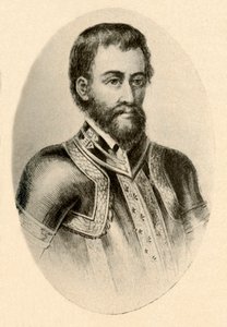 Porträt von Hernando De Soto, zeigt spanische Rüstung des 16. Jahrhunderts von Unbekannt