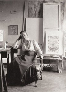 Porträt von Hilma af Klingt 1862-1944, ca. 1900