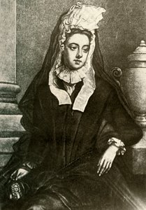 Porträt von Lady Fenwick, zeigt Witwen in Trauer, 1695, 1937 von Unbekannt
