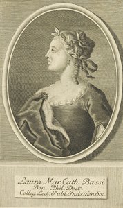Porträt von Laura Bassi 1711-1778, 1738 von Unbekannt