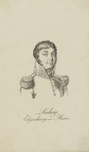 Porträt von Ludwig I., Großherzog von Hessen 1753-1830, 1806 von Unbekannt