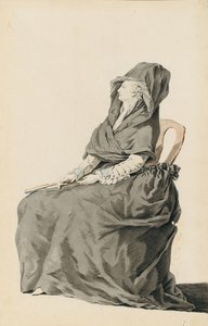 Porträt von Marie Antoinette während ihres Prozesses, 1793 von Unbekannt