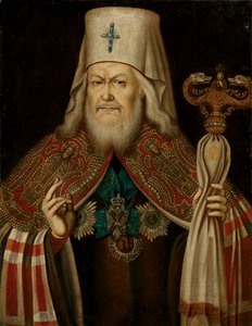 Porträt von Platon II Levshin, dem Metropoliten von Moskau, zweite Hälfte des 18. Jahrhunderts