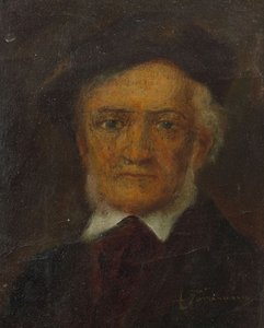 Porträt von Richard Wagner 1813-1883, zweite Hälfte des 19. Jahrhunderts