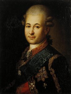 Porträt von Semyon Zorich 1745-1799, Favorit von Katharina der Großen, Spätes 18. Jahrhundert