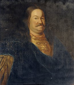 Porträt von Senator Prinz Jakow Fjodorowitsch Dolgorukow 1639-1720, frühes 18. Jahrhundert