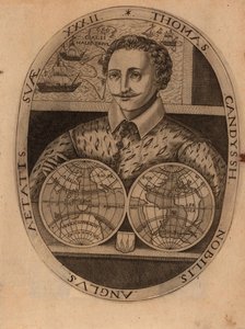 Porträt von Sir Thomas Cavendish 1560-1592, 1596 von Unbekannt