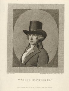 Porträt von Warren Hastings, Esq., veröffentlicht 1795 von Unbekannt