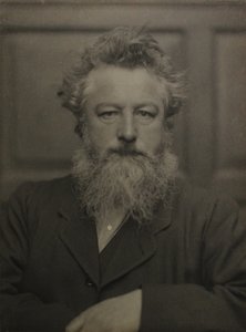 Porträt von William Morris 1834-1896, ca. 1886 von Unbekannt