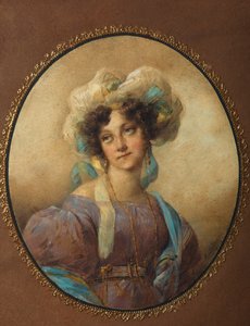 Porträt von Yelena Alexandrovna Golitsyna, geb. Naryshkina 1785-1855, 1820er Jahre von Unbekannt