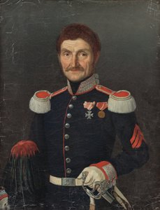 Porträt eines Mannes in Uniform von Unbekannt