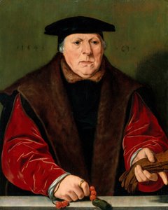 Porträt eines Mannes mit einem Rosenkranz, 1545 von Unbekannt