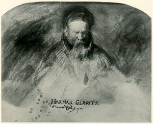 Porträt eines alten Mannes, Rembrandts Vater, 1625-1630, 1906 von Unbekannt