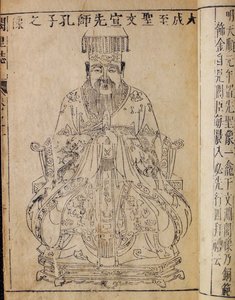 Porträt des chinesischen Denkers und Sozialphilosophen Konfuzius