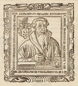 Porträt des Komponisten Leonhard Paminger 1495-1567, 1573 von Unbekannt